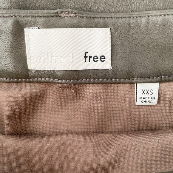 Wilfred Vegan Leather Mini Skirt - Picture 3 of 10